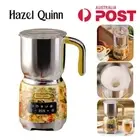 Hazel Quinn Electric Milk Frother Stainless Steel Coffee Milk Steamer Detachable