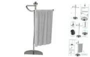 Heavy Weighted Hand Towel Holder (with Crystal Ball) Hand Towel Holder Stand
