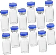 Travel Size 50pcs Glass Sample Vials 3ml Dropper Bottles for Lab Use and Home Storage