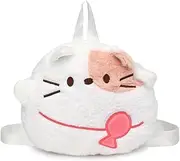 [Amamcy] Cute Girl Plush Daypack Kawaii Pig Chick Furry Bag for School Mini Plush Bag Daypack for Girls and Women Animal Fuzzy Purse
