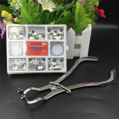 1 Set Dental TOR VM Orthodontic Sectional Contoured Matrices + plier bomaoer
