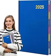 2025 Calendar Notebook - Calendar Journal, Goal Setting Notebook | College Notebooks, Appointment Book Planner and Journal, Large 2025 Diary, Convenient to Carry Long Time Use Multiple Purposes