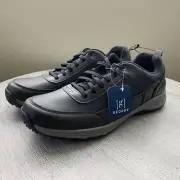 NEW George Men's Size 13 Black Memory Foam Lace Up GE Garret 2.0 Shoes
