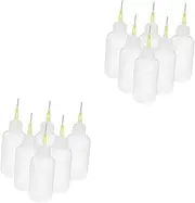 12 pcs precision tip application bottle precision glue bottle medicine bottle Dispensing bottle Glue applicator plastic alcohol bottle applicator bottle for glue
