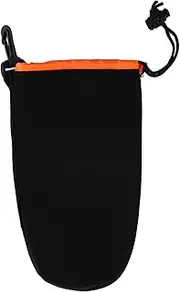 DOITOOL Neoprene Lens Pouch Bag for DSLR Camera Lens and Dustproof Protective Case with Pull Cord Design for Professional Photographers and Hobbyists Durable Material