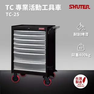 樹德 SHUTER 專業活動工具車 TC-25 工具車 零件車 工作推車 作業車 置物收納車 物料車 台灣製造