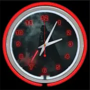 15" Star Wars Darth Vader Sign Red Double Neon Wall Clock Light Saber