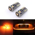 2pcs Amber Car Truck License Plate Lights T10 168 194 2825 W5W LED Wedge Bulbs