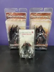 2x Prototype Alex Mercer and Prototype 2 James Heller Action figures New Sealed