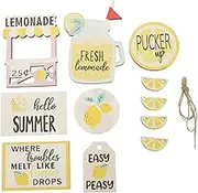 CORHAD Party Essential: 10 Pack Lemon Tiered Tray Home Decor Sturdy Stylish Adornments