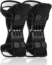 1 Pair Anti Gravity Knee Brace Power Knee Stabilizer Power Knee Stabilizer Pads Adjustable Tendon Brace Band Pad with Power Lift Spring Force