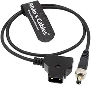 Alvin's Cables ATOMOS Monitor Power Cable Locking DC 5.5 2.1 to D Tap for Video Devices PIX E7 PIX E5 7 Touchscreen Display Hollyland Mars 400s