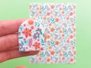 Flower Pattern #2) Polymer Clay Image Transfer Sheet Paper | Unique Clay Tools