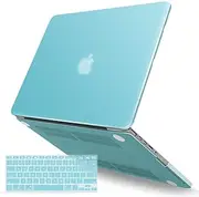 iBenzer MacBook Pro 13 Inch Case 2012-2015, Soft Touch Hard Case Shell Cover with Keyboard Cover for Apple MacBook Pro 13 with Retina Display A1425 1502, Serenity Green, MMP13R-SRG+1