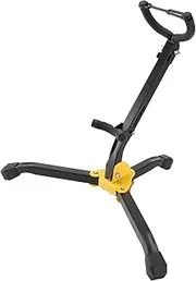 Alto Tenor Saxophone Stand Portable Folding Saxophone Stand with Adjustable Metal Triangle Base for Keeping Sax Stable