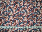 NEW Patriotic July 4th Flag Eagle 100% Cotton Sold by 1/2 Yard