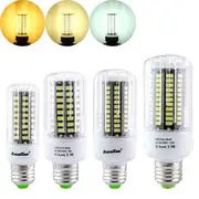 E27 E14 E12 E17 GU10 B22 LED Corn Bulb 7W 72 SMD 5736 LED Lamp Ampoule Led Light AC85-265V E17 WHITE