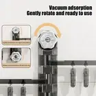 Sock Drying Solution Swivel Design Clips Wall Mounted Rack with 28 for Laundry