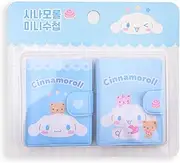 MENBLY San-rio Pocket Tiny Note Book Memo Pad 2 Pack - Cute Kawaii Designs 120 Sheets Each - Small Note Pads with Snap Button Closure - Portable Notepads for Quick Notes, Journaling