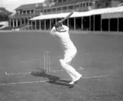 Surrey Batsman Jack Hobbs Batting 1925 Old Cricket Photo