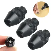 3x Keyless Chuck Quick Change Dremel Rotary Tool Drill Universal Accessories CN
