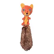Jw Crackle Heads Plush Squirrel