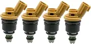 ​4 X 550cc 555cc Fuel Injectors Compatible with NISMO Nissan Silvia SR20DET S13 S14 S15 Jecs