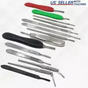 Scalpel Handles Stainless Steel, Lightweight, Fits Surgical Blades #10 to #70