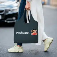 在飛比找蝦皮購物優惠-Paul Frank 帆布托特包女學生韓版單肩包簡約百搭大容