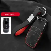 Full Suede Covered Key Fob Remote Protector Holder Cover Case For Benz B