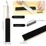 Double Side Leather Strop Leather Strop Kit Portable Stropping Block Kit guyzo