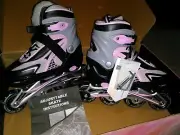 Gonex Brand Girl's Inline Skates * Brand New In Box * Size 1-4 ABEC Lights Up!
