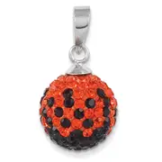 Sterling Silver Swarovski Crystal Ball Pendant