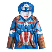 Marvel Boys 4-12 Jumping Beans Captain America Hoodie Costume ~ Size 12
