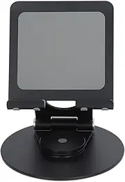 360 Degree Rotation Adjustable Height Aluminum Desk Stand with Stable Base for LAPTOPS Under 17.3IN (Black)