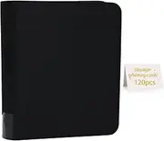 Magiarcana greeting card binder organizer Storage boxes and Display;christmas card photo album,Birthday card holder organizer, fit wedding card,Index card,Postcards invitation (black)