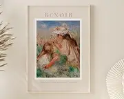 Renoir Poster August Renoir Print Renoir Wall Art Renoir Picture Renoir Monet Print Vintage Renoir Art Renoir Girls In The Grass