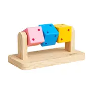 Interactive Hamster Cube Toy Wood Hamster Chew Cube Relieve Boredom Gift