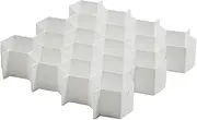 Whitmor Honeycomb Drawer Organizer, White