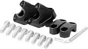 Snblzhef Motorcycle 22mm Handle Riser Bar Kit Height Increasing Base Height Increase and Backward Shift for 22mm Handle Black