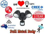 24W LED Double Garage Flood Spot Lamp Light Exterior Security Sensor 5000K