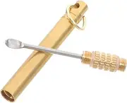 Yardenfun Ear Wax Tool Portable Titanium Alloy Cleaner with Ring Durable and Reusable Ear Wax Cleaner for Safe and Ear Care for All Ages