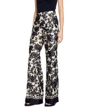 Sandro Floral Trousers