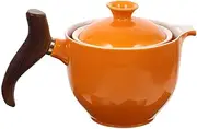 Cabilock Portable Tea Set 300ml Ceramic Teapot Infuser Tea Kettle for On-The-go