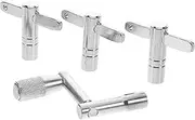 BESTonZON Drum Tuning Key Tool 2-in-1 Shape Keys Holder Ratchet for Fast Drum Assembly