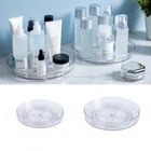 2pcs Turntable Spice Rack Transparent Spinning Storaging Holder Kitchen