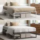Metal Bed Frame Queen Double King Single Beds Base Platform SAM Oikiture