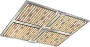 Green Fingers Led Grow Light 4500W Full Spectrum Indoor Plant Lights Vegetable Seeds Flower Growth UV Lamp for Garden Greenhouse Grows Tent, with Smart App Control All Stage Silver