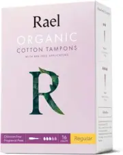 Rael Tampons Made With Organic Cotton Regular 16 count