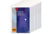 Marbig Binder Wallet Document Paper Holder A4 Clear 10 Pack